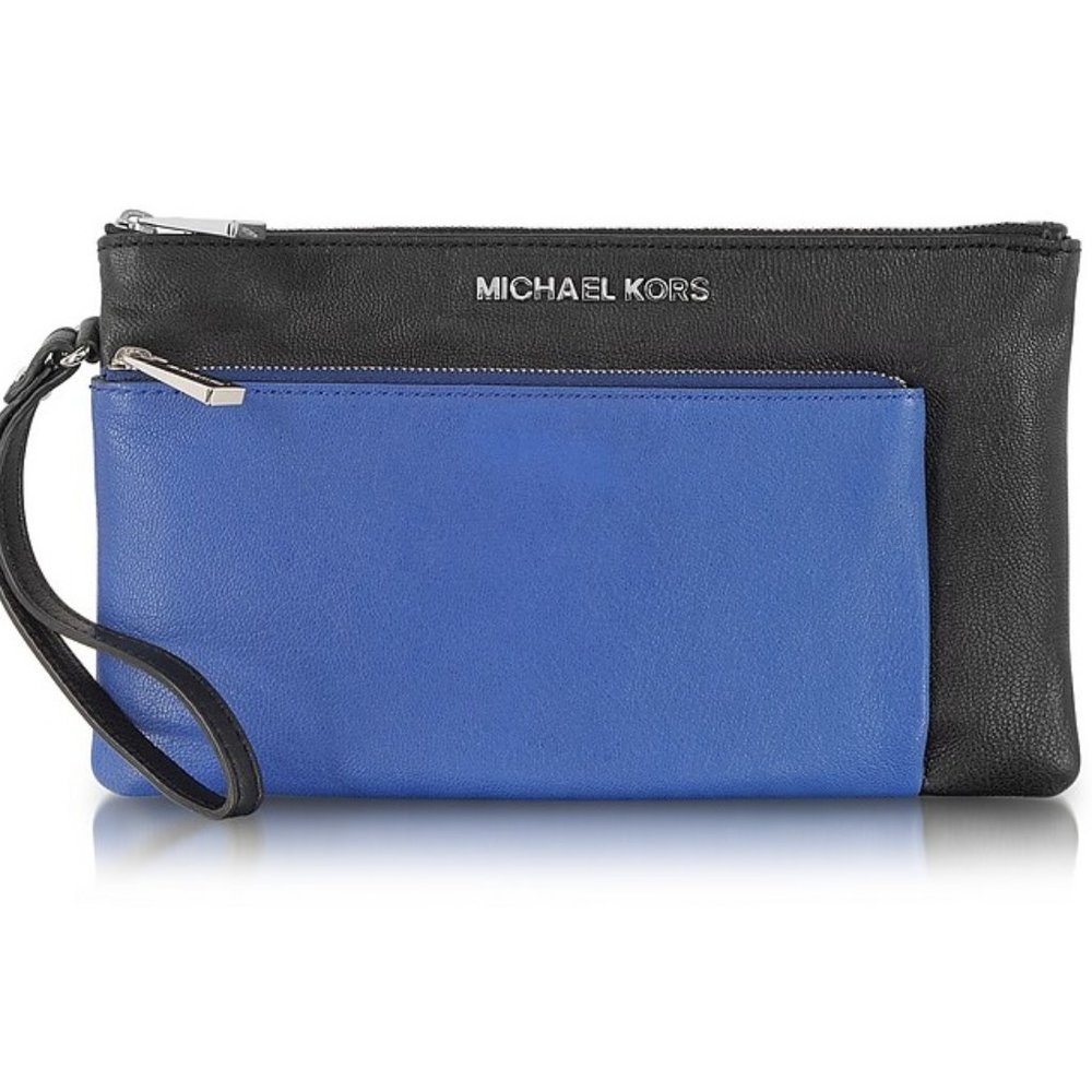 ⭐Michael Kors Large Zip Clutch Leather 'TIPPI' NWT